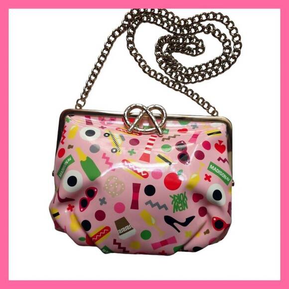 NEW KATE SPADE flavia darcel bag in pink  pretzel